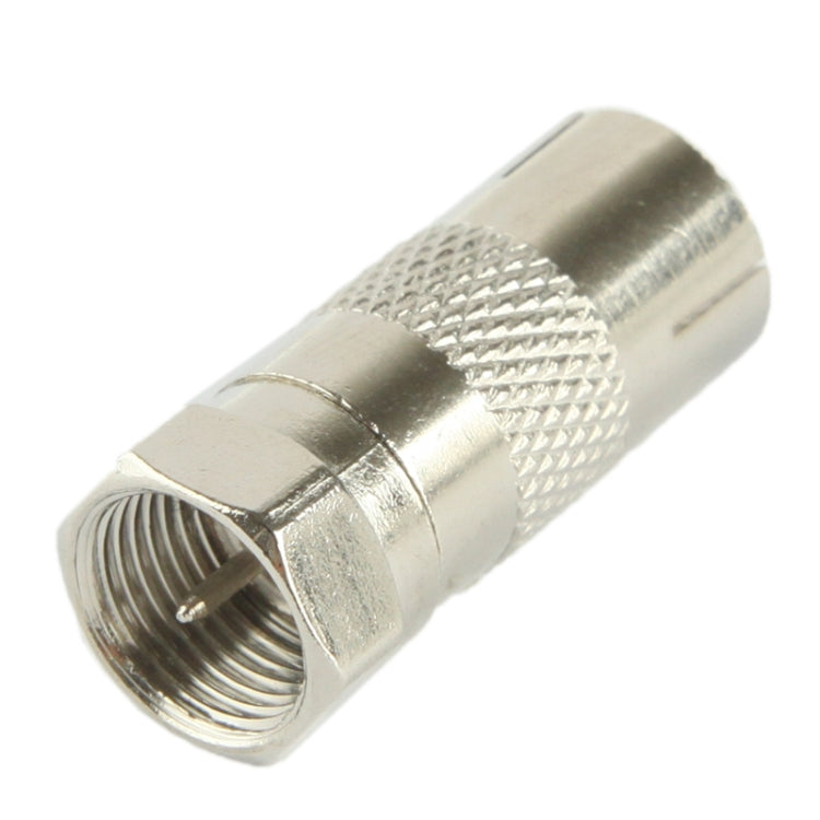 Coaxial RF F Male to ICE Female Adapter(Silver)
