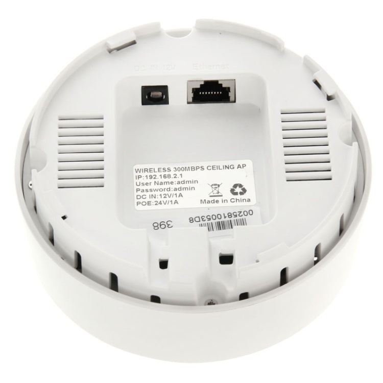 300Mbps Ceiling Mount Wireless PoE Range Extender /Access Point AP/WDS/Repeater, Sign Random Delivery(White)