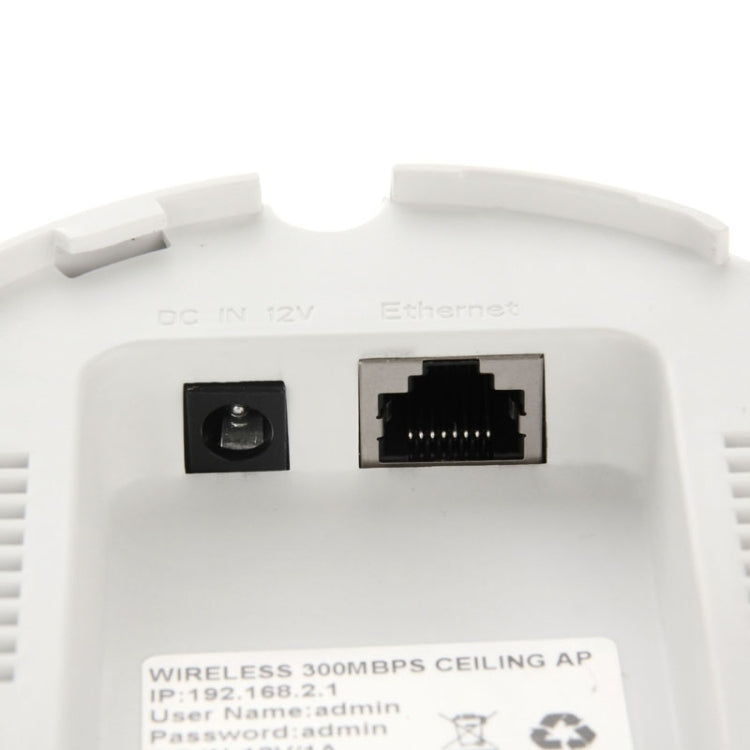 300Mbps Ceiling Mount Wireless PoE Range Extender /Access Point AP/WDS/Repeater, Sign Random Delivery(White)