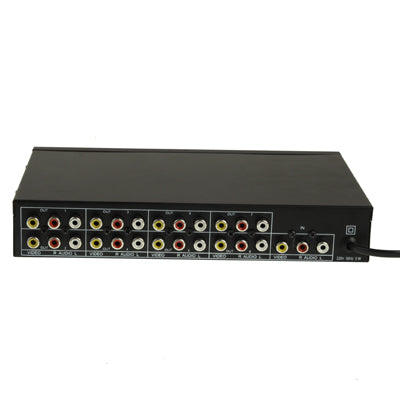 8 Channels Video Audio AMP Splitter(Black)