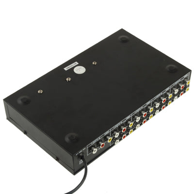 8 Channels Video Audio AMP Splitter(Black)