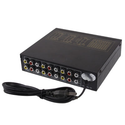 4-Way Video & Audio Switch, 4 Inputs, 1 Outputs (JM-VA401)