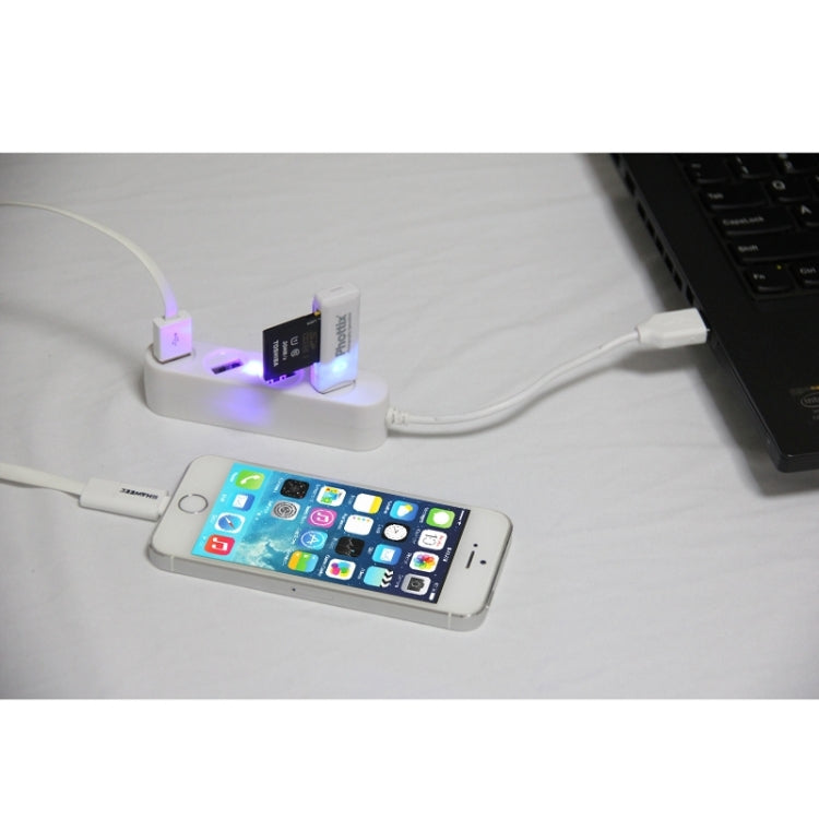 P-1020 4 Ports USB 2.0 Portable Hub, Length: 15cm