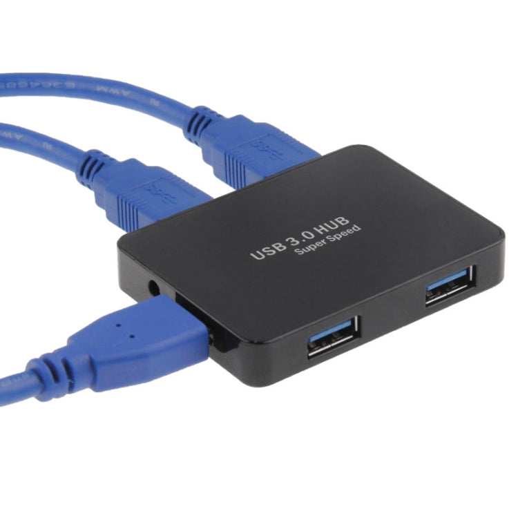 CR-H302 Mirror Surface 4 Ports USB 3.0 Super Speed 5Gbps HUB + 60cm USB 3.0 Transmission Cable