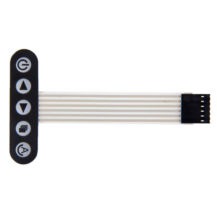 10 PCS Matrix 1 x 5 Keys 6 PIN Membrane Switch Keypad