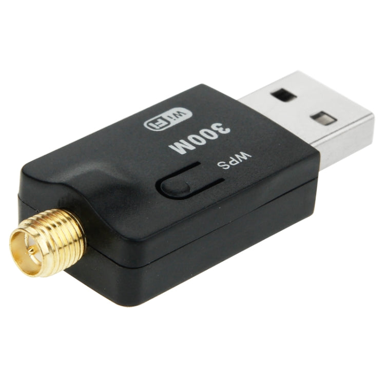 300Mbps USB 2.0 Wifi Wireless Adapter + Antenna, Wreless 802.11b / 802.11g / 802.11n