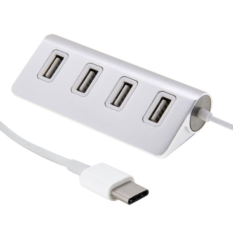 High Speed USB-C 3.1 / Type-C 4 Ports USB 2.0 Mini Aluminum USB HUB