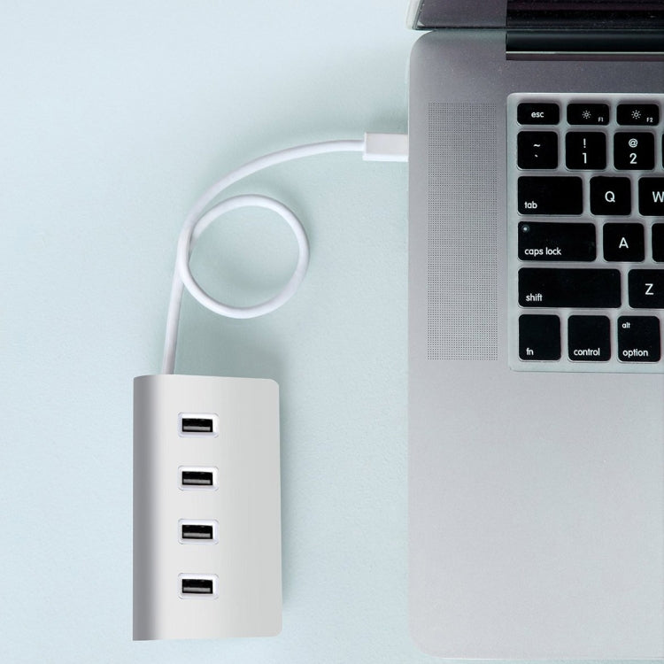 High Speed USB-C 3.1 / Type-C 4 Ports USB 2.0 Mini Aluminum USB HUB