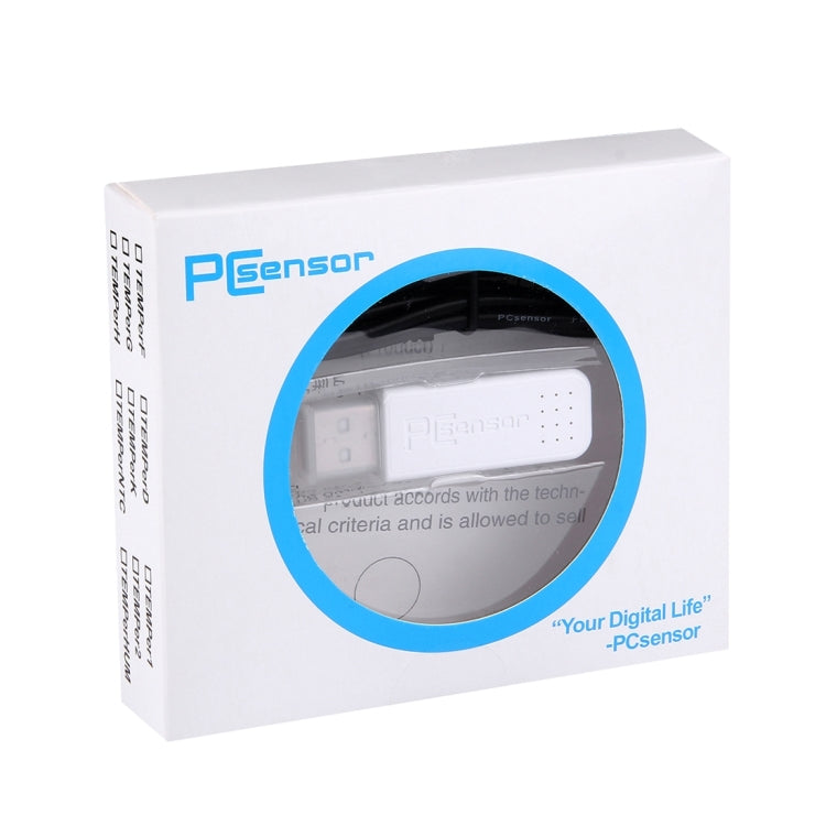 PCsensor TEMPer 1F USB Waterproof PC Thermometer for Computer Room / Weather / Environment / Special Environment Temperature Test(White)