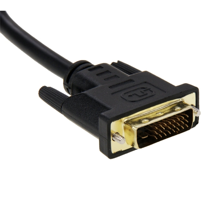 DVI 24+5 Pin Male to VGA + 3RCA Female Adapter Cable, Length: 30cm(Black)