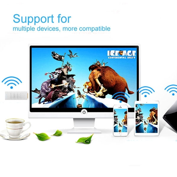 Wireless HDMI Miracast DLNA Display Dongle, CPU: ARM Cortex A9 Single Core 1.2GHz, Support WIFI + HDMI