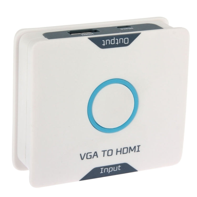 1080P VGA to HDMI HDTV Converter, with 3.5mm Audio input & Micro USB output