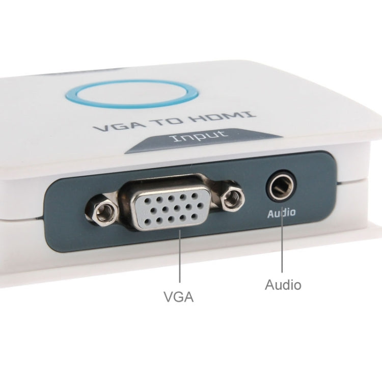 1080P VGA to HDMI HDTV Converter, with 3.5mm Audio input & Micro USB output