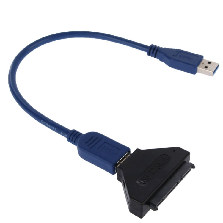 6G High Speed USB 3.0 to SATA 22 Pin HDD Converter with Power Supply