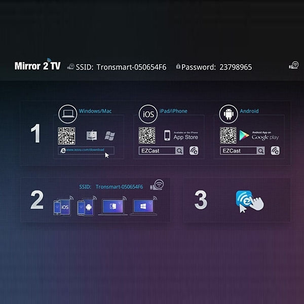 Tronsmart T1000 Mirror 2 TV Miracast DLNA Airplay Dongle HDMI WiFi Display Receiver,  Support Linux OS