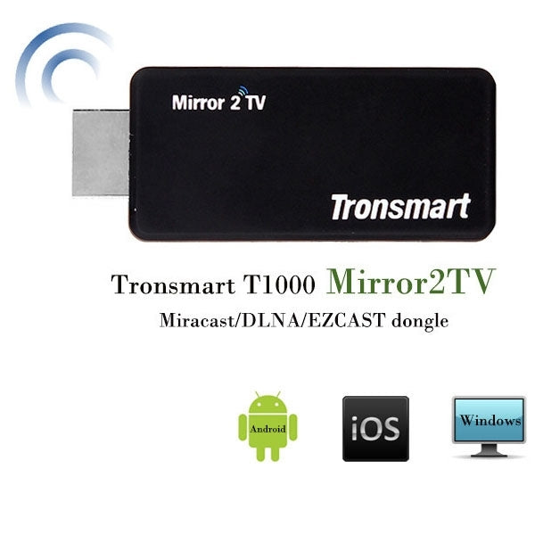 Tronsmart T1000 Mirror 2 TV Miracast DLNA Airplay Dongle HDMI WiFi Display Receiver,  Support Linux OS