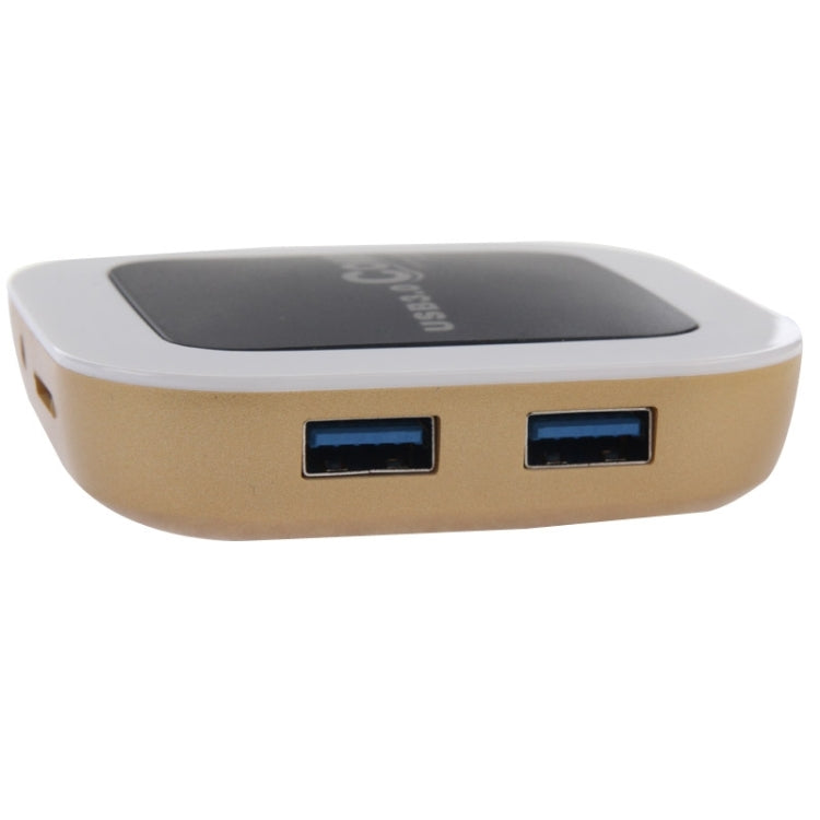 2 in 1 USB 3.0 CF/TF/SD Card Reader & 3-port HUB, Cable Length: 1m