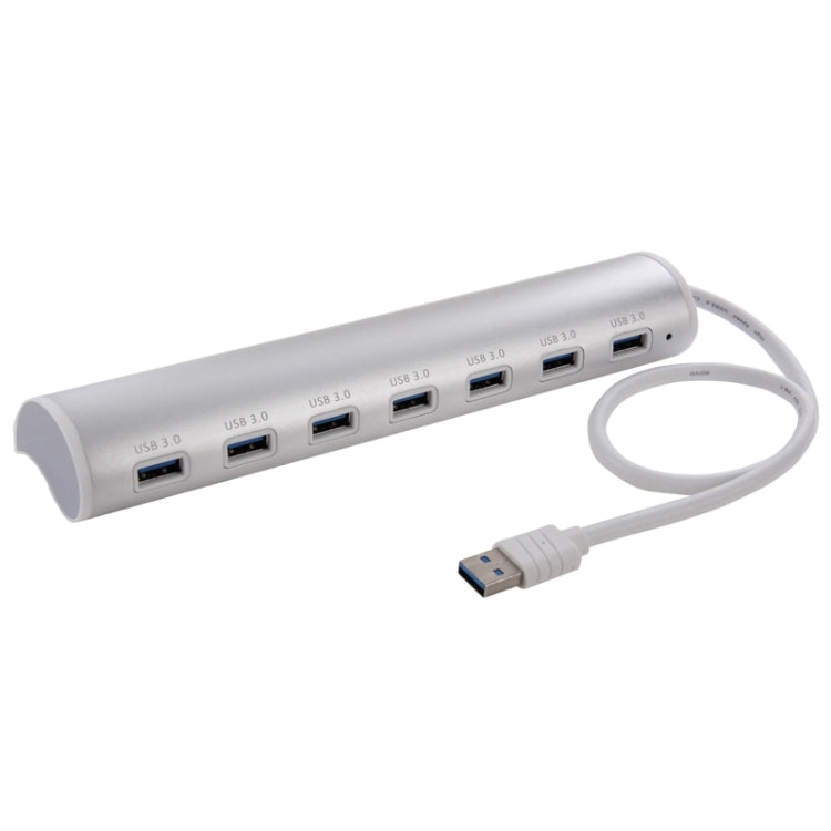 High Speed 5Gbps 7 Ports USB 3.0 Portable Aluminum Alloy Cylinder Hub