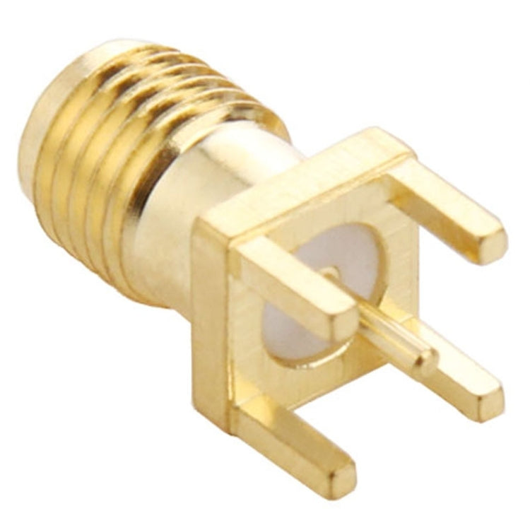 10 PCS Gold Plated SMA Female Panel Mount PCB Square Equally RF Connector Adapter