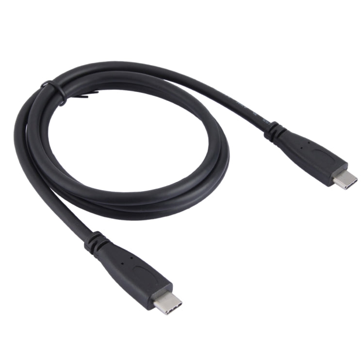 1m USB 3.1 Type C Male to USB 3.1 Type C Male Data & Charge Cable, For Galaxy S8 & S8 + / LG G6 / Huawei P10 & P10 Plus / Xiaomi Mi 6 & Max 2 and other Smartphones(Black)