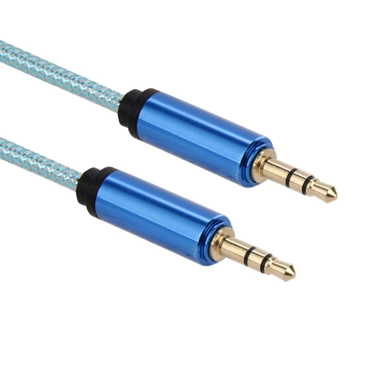 3.5mm Male to Male Plug Jack Stereo Color Mesh Audio AUX Cable for iPhone, iPad, Samsung, MP3, MP4, Sound Card, TV, radio-recorder, etc  Cable Length: about 1m