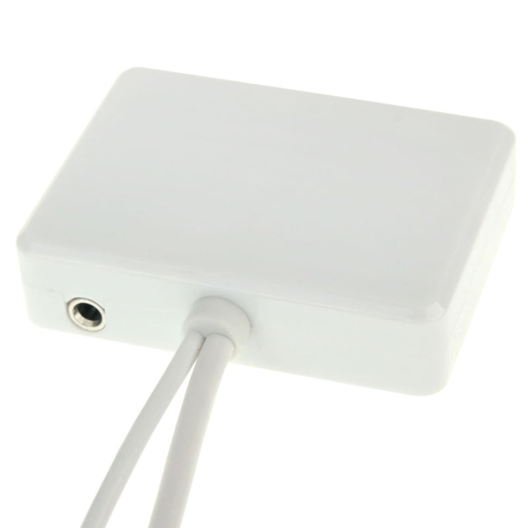 Full HD 1080P HDMI / MHL to HDMI & VGA Splitter Adapter with 3.5mm Audio Cable for Galaxy SIII / i9300(White)