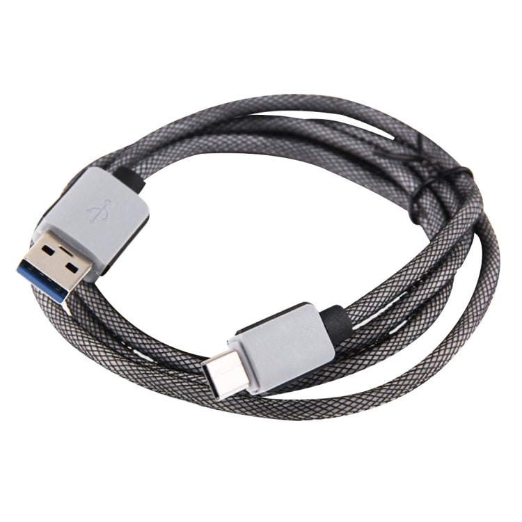 1m Woven Style 2A USB-C / Type-C 3.1 Male to USB 3.0 Male Data / Charger Cable