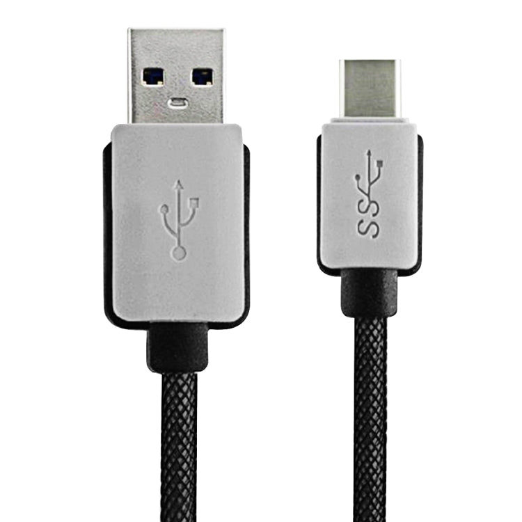 1m Woven Style 2A USB-C / Type-C 3.1 Male to USB 3.0 Male Data / Charger Cable
