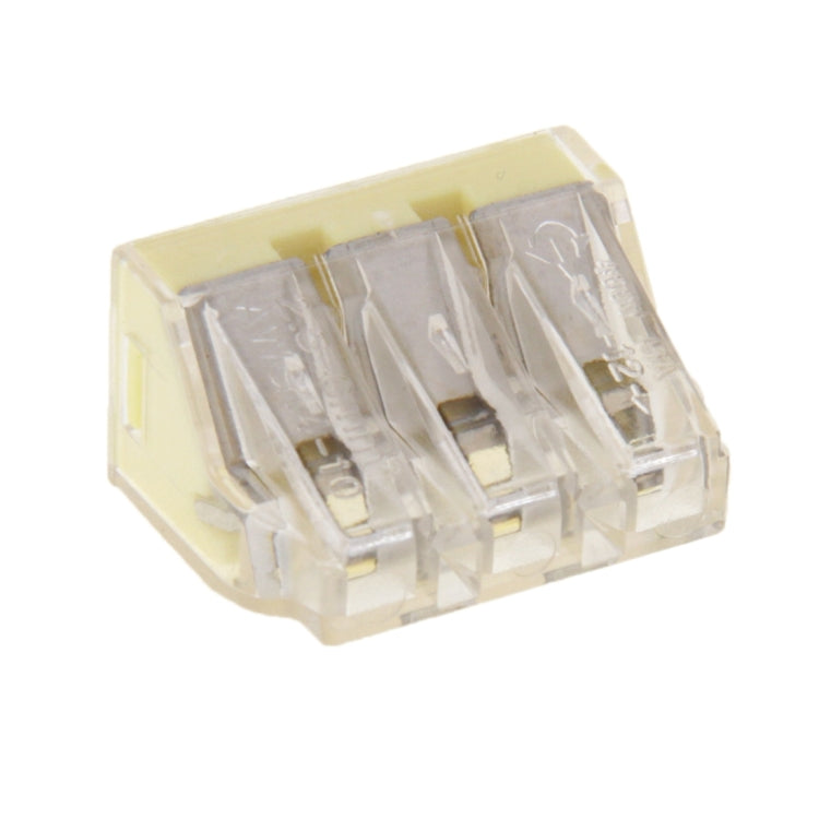 10 PCS 3 Pin Junction Box Push-in Wire Connector for Sectional Area 2.5-6 Square Millimeter Hard Wire
