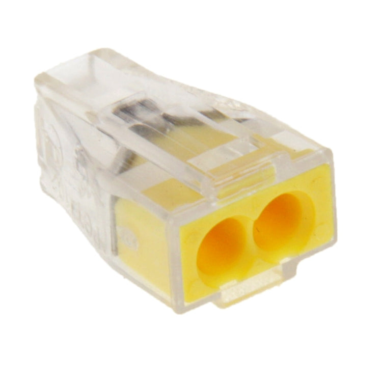 10 PCS 2 Pin Junction Box Push-in Wire Connector for Sectional Area 1-2.5 Square Millimeter Hard Wire