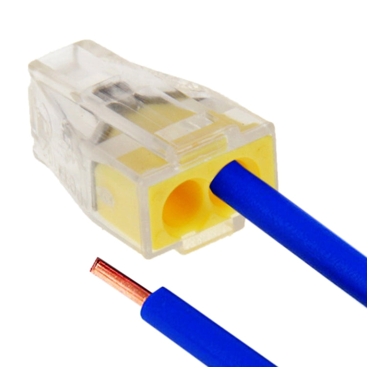 10 PCS 2 Pin Junction Box Push-in Wire Connector for Sectional Area 1-2.5 Square Millimeter Hard Wire