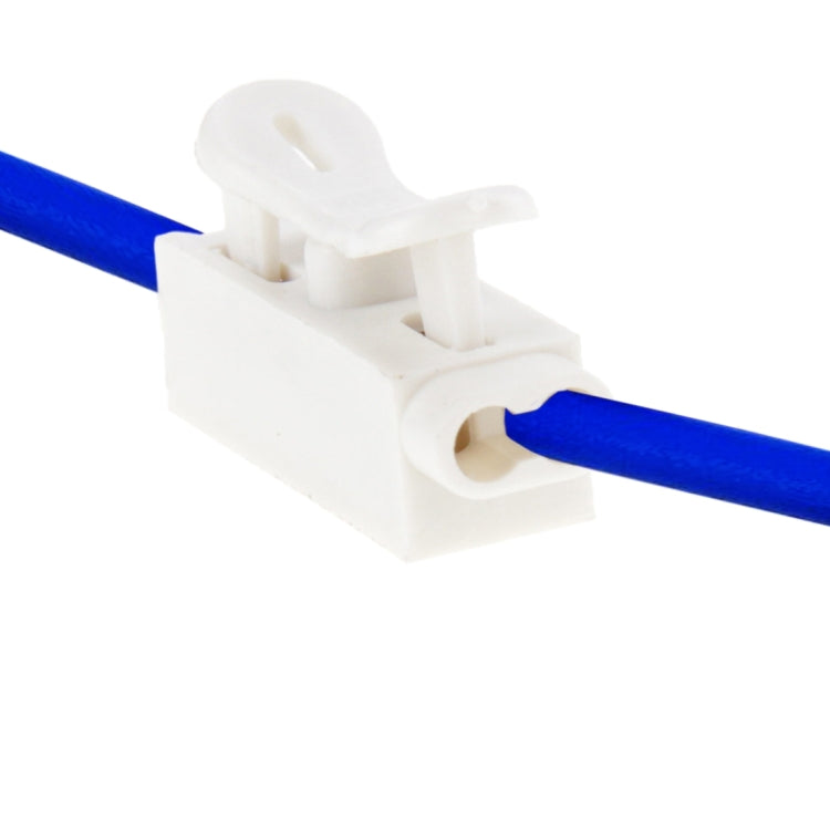 100 PCS 3 Pin CH-1 Junction Box Spring Push-in Wire Connector(White)