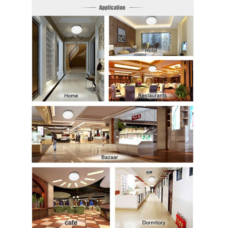 AP1210AC Dual Band 2.4Ghz & 5.8Ghz Ceiling Mount PoE Access Point, US Plug