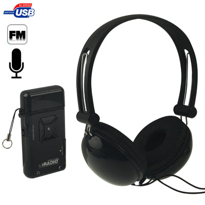 A650 USB Magic Sound Virtual Wireless DJ FM Radio, Support Microphone