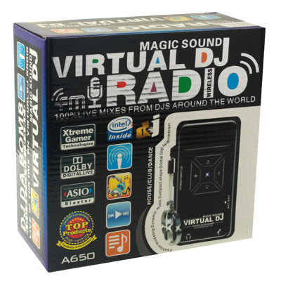 A650 USB Magic Sound Virtual Wireless DJ FM Radio, Support Microphone
