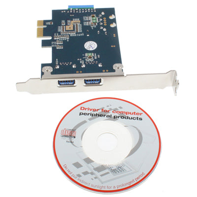 USB 3.0 2 Ports PCI-E Express Controller Card 5Gbps