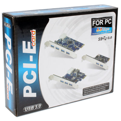 USB 3.0 2 Ports PCI-E Express Controller Card 5Gbps