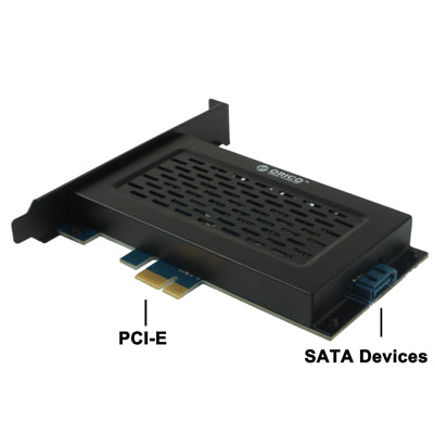 Expand PCI-Express to 5 SATA II Interfaces From Host Controller (CSA3656-ES5R)(Black)