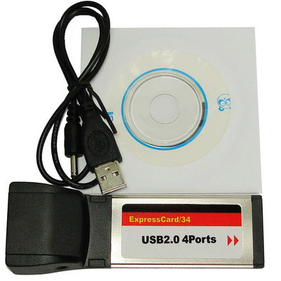USB 2.0 PCMCIA 4 Ports ExpressCard Express Card