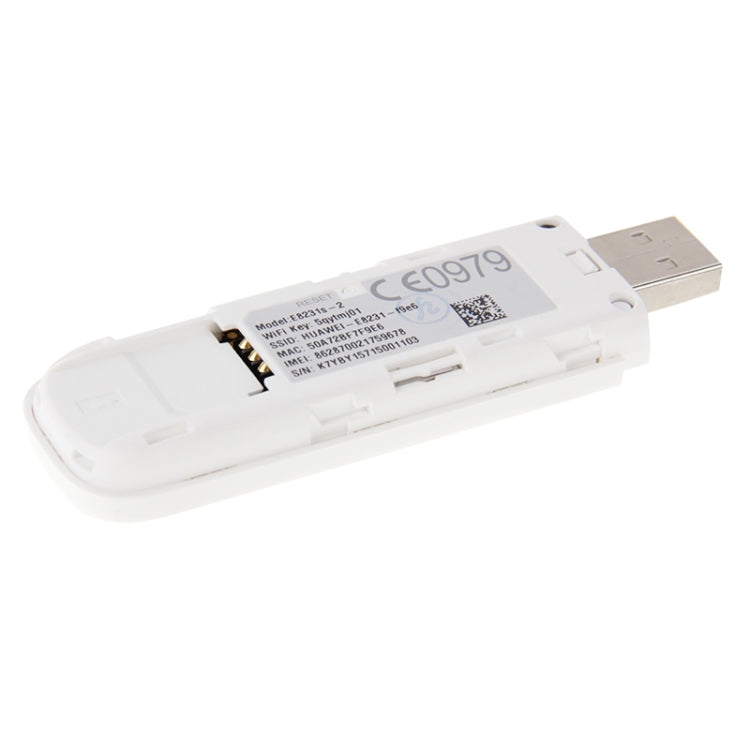 For Huawei Wingle E8231 3G USB Wireless Modem SIM Card Data Card Wifi Dongle Mobile Hotspot, Sign Random Delivery(White)