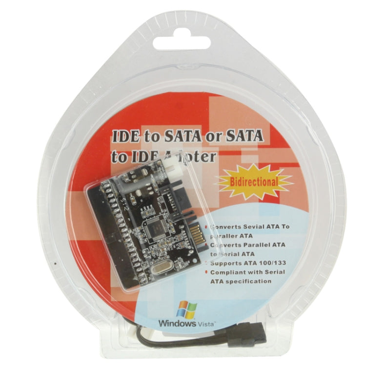 3.5 inch IDE to SATA / SATA to IDE Adapter(Black)
