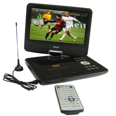 9.5 inch TFT LCD Portable DVD with TV Function & 180 degree rotatable display & game function(Black)