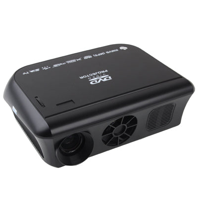 Home Theater Portable DVD high-definition projector with TV Receiver Function (PAL / NTSC / SECAM), AV IN / OUT and Game Function, Support SD / MMC Card / USB Flash Diskï¼ŒWith VGA input(Black)