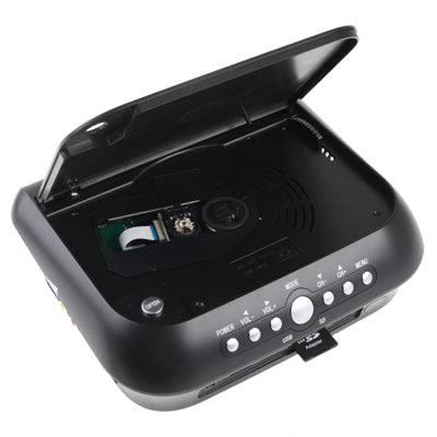 Home Theater Portable DVD high-definition projector with TV Receiver Function (PAL / NTSC / SECAM), AV IN / OUT and Game Function, Support SD / MMC Card / USB Flash Diskï¼ŒWith VGA input(Black)