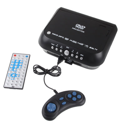 Home Theater Portable DVD high-definition projector with TV Receiver Function (PAL / NTSC / SECAM), AV IN / OUT and Game Function, Support SD / MMC Card / USB Flash Diskï¼ŒWith VGA input(Black)
