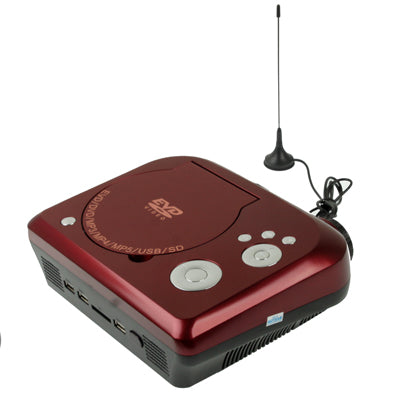 Home Theater Portable DVD Projector with TV Receiver Function (PAL / NTSC / SECAM), AV IN / OUT and Game Function, Support SD / MMC Card / USB Flash Disk, Projection Image Size: 10â€-80â€ EU Plug(Red)