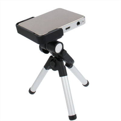 DLP-301 60 Lumens Mini Hand Held Multimedia 3 LED Projector with AV Input & USB Port for iPhone 4 & 4S / iPod Touch / iPad / TV / Set-top Boxes, Built in Speaker(Silver)