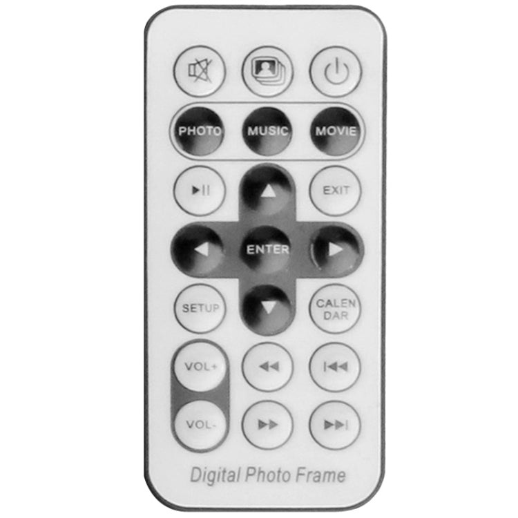 13.3 inch TFT LCD Display Multi-media Acrylic Material Digital Photo Frame with Music & Movie Player / Remote Control Function, Support USB / SD Card Input, Built in Stereo Speaker(White)