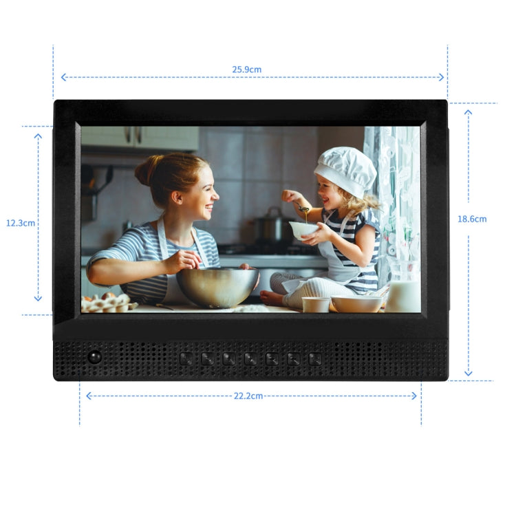 10.1 inch LED Display Multi-media Music & Movie Player Digital Photo Frame with Remote Control, Allwinner E200s Program, Support USB-Disk / SD Card, Body Sensor, Built in Stereo Speaker