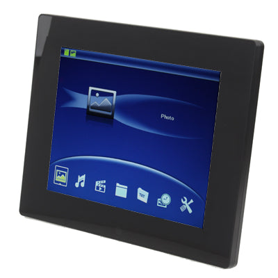 8 inch Digital Picture Frame with Remote Control Support SD / MMC / MS Card and USB (8009B)(Black)